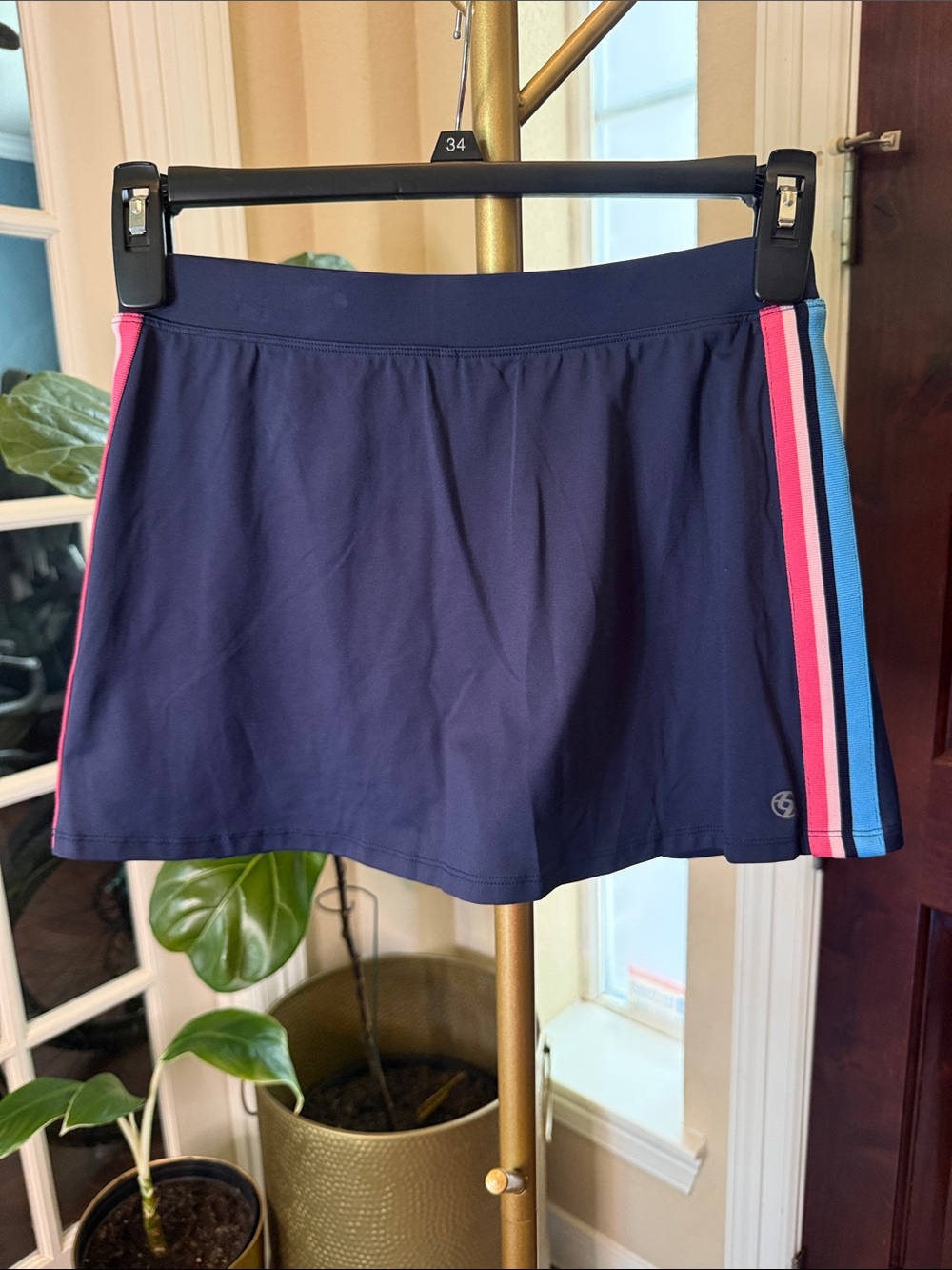 Lija Style 24-S-4683T2 Racer Dark Navy Tennis Skort